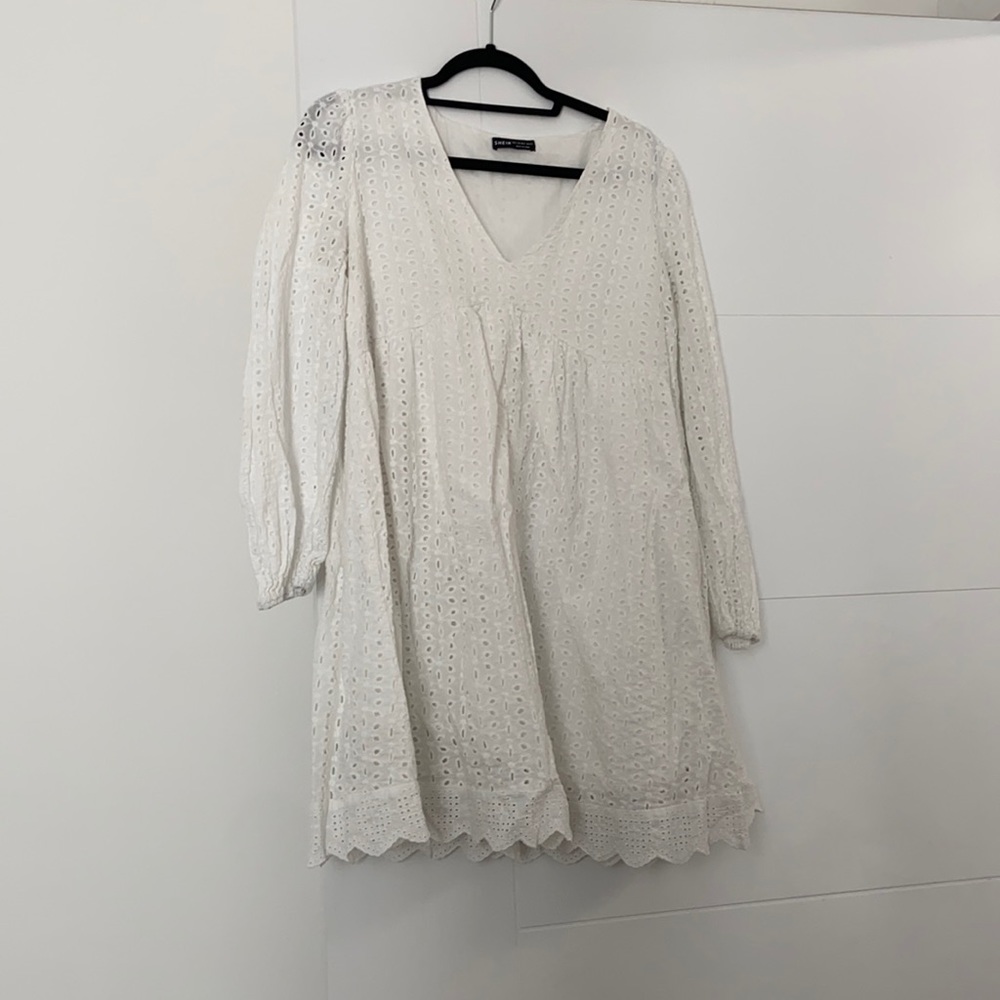 Shein white dress